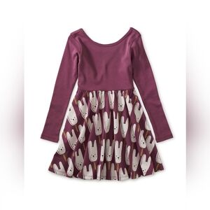 Tea Collection Lavender Bunny Print Dress